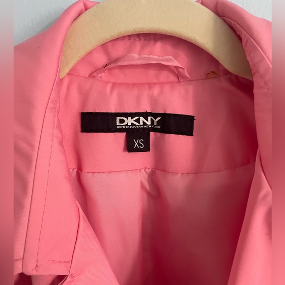 Beautiful Barbie Pink DKNY Trench coat in XS - Picture 5 of 12